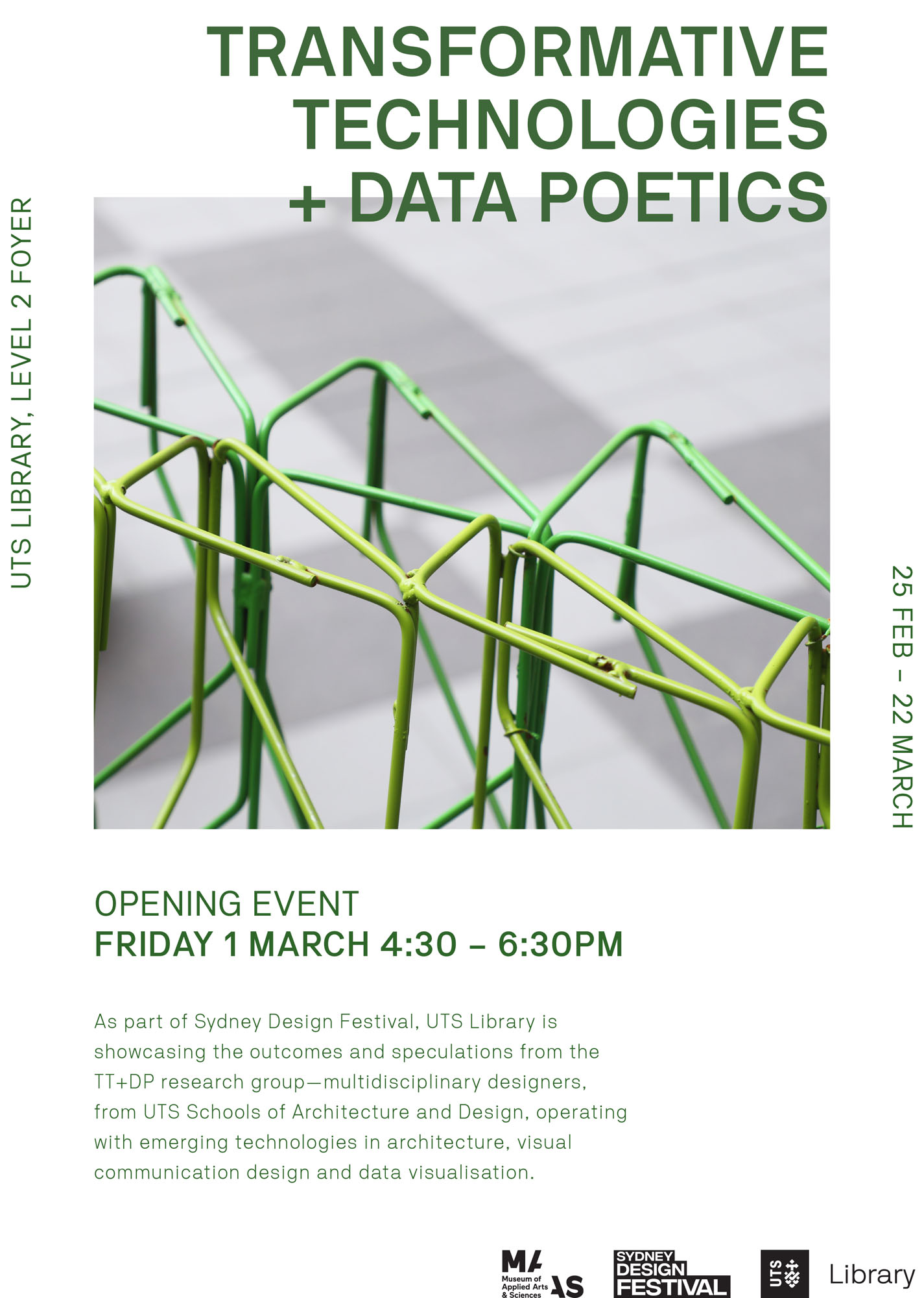 Transformative Technologies + Data Poetics poster